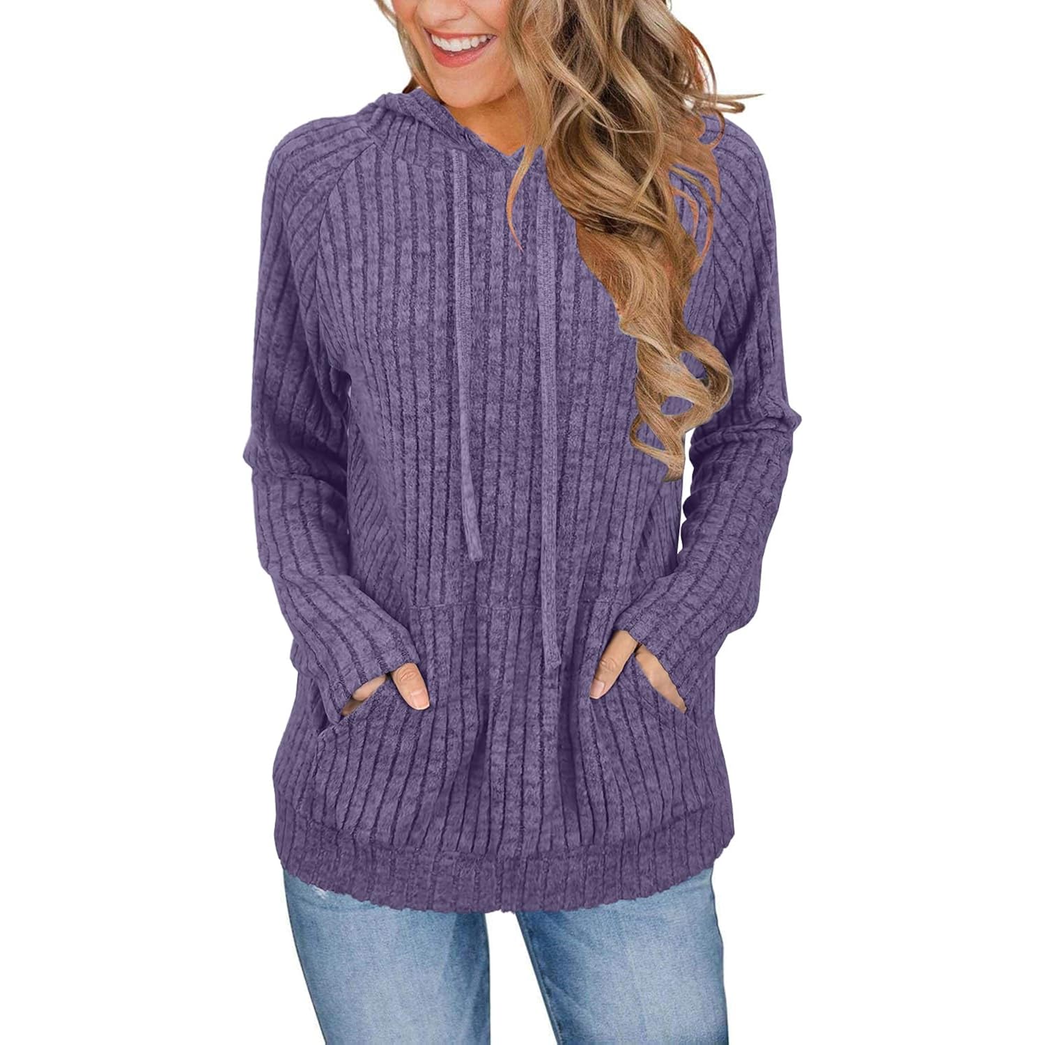 Women’s Long Sleeve Fashion Hoodie – Loose Fall Casual Sweatshirt