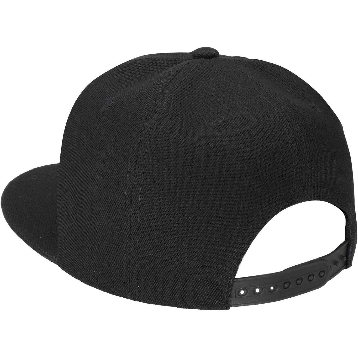 Classic Snapback Hat Cap Hip Hop Style Flat Bill Blank Solid Color Adjustable Size