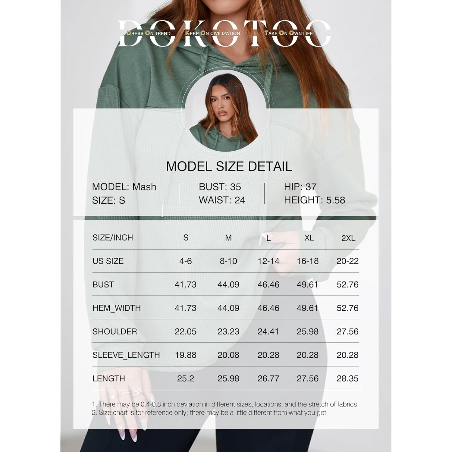 Women’s Waffle Knit Hoodie – Lightweight Long Sleeve Pullover Top