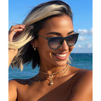 Sunglasses Womens Polarized Sunglasses-Women: Retro Round Sun Glasses With Protecion Trendy Pack