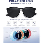 Retro Sunglasses Womens Trendy Round Classic Glasses