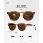 Wearme Pro Round Polarized Sunglasses For Women - Retro Classic Protection For Driving & Everyday Wear