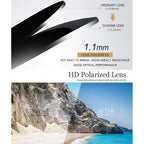 Dushine Polarized Sunglasses For Women Classic Retro Style Protection