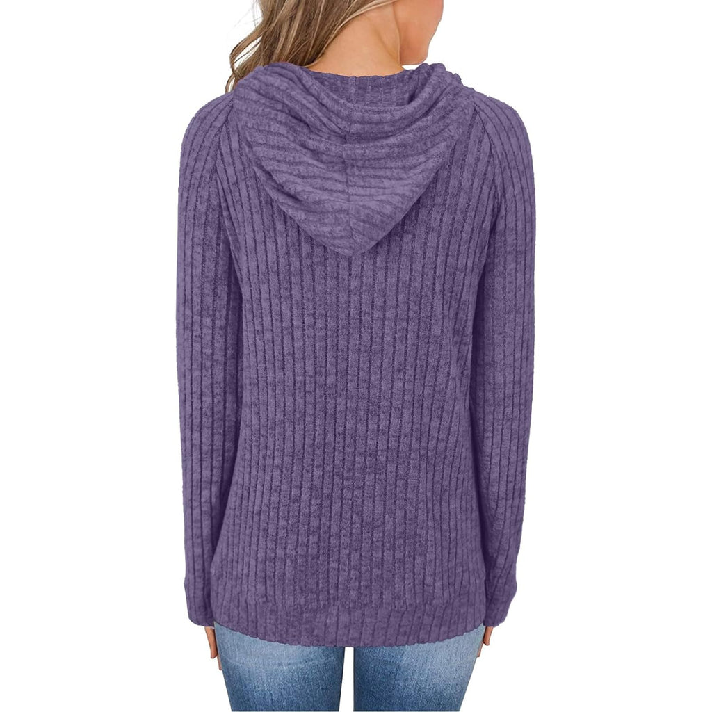 Women’s Long Sleeve Fashion Hoodie – Loose Fall Casual Sweatshirt