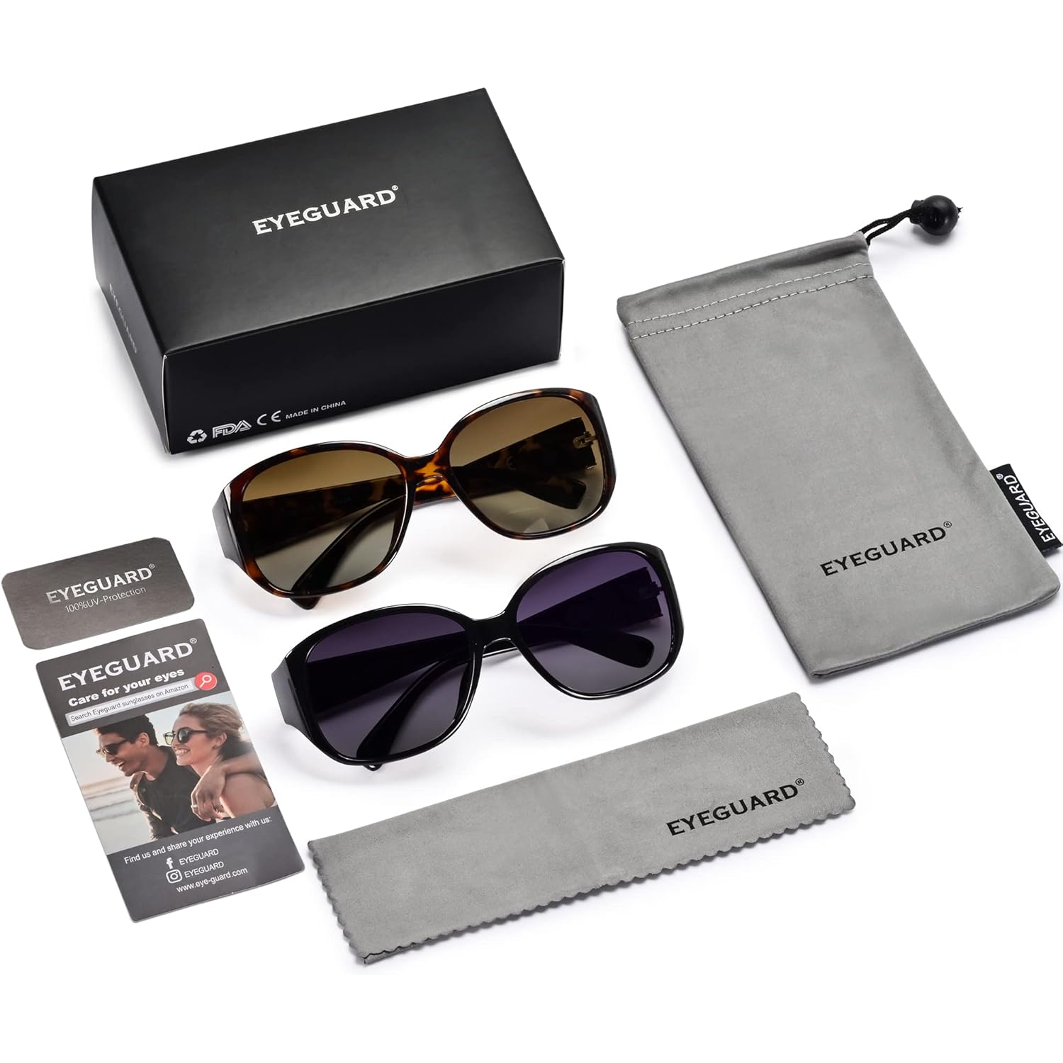 Eyeguard Polarized Sunglasses For Women Retro Vintage Driving Sun Glasses Protection