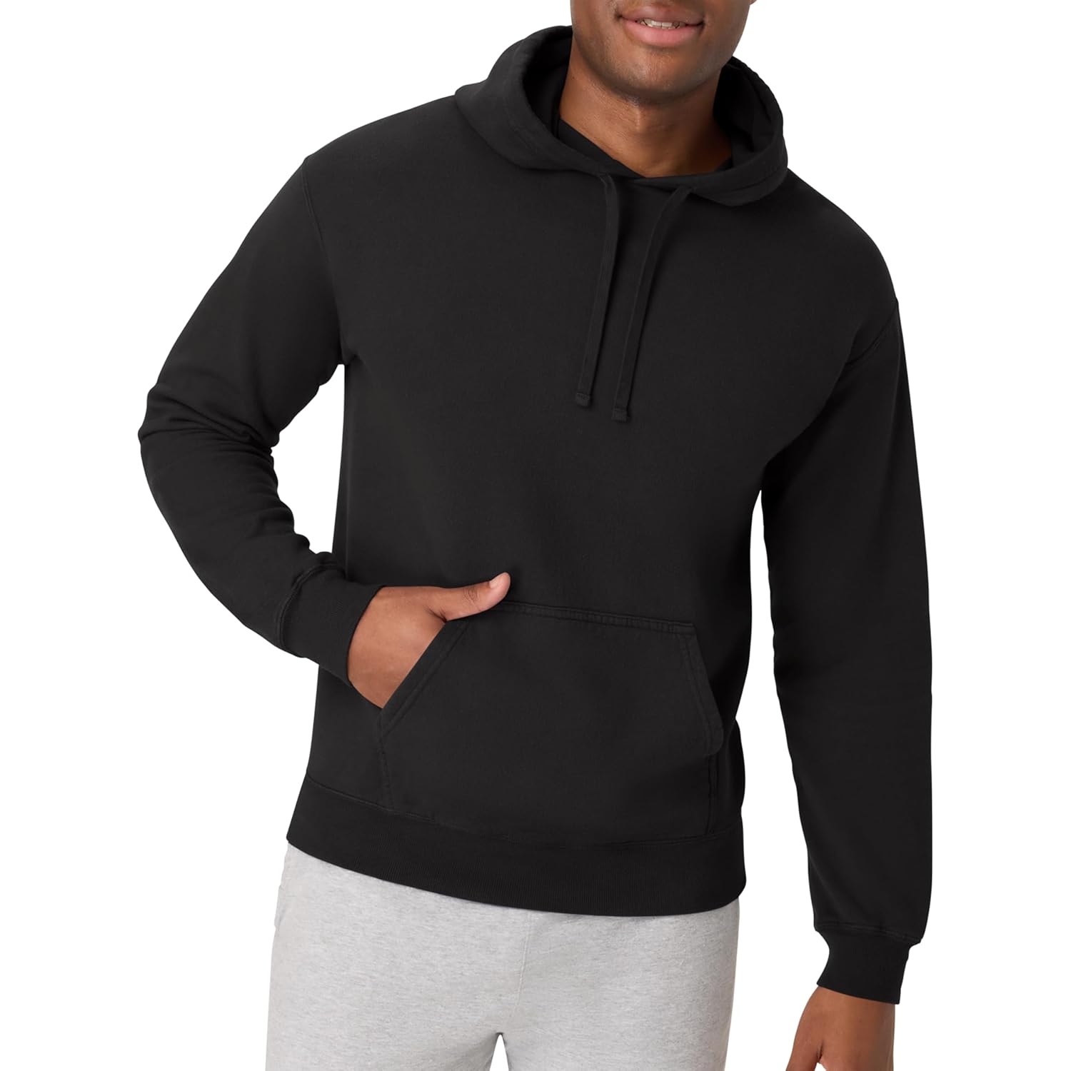 Hanes mens Originals Fleece Hoodie, Garment Dyed Hooded Sweatshirt, Unisex Fleece Pullover