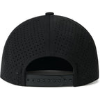 Men Flat Brim Adjustable Performance Hat Snapback Laser Perforated Baseball Cap