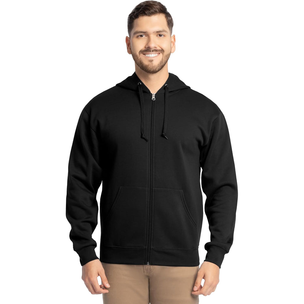 Fruit of the Loom Eversoft Fleece Full Zip Hoodie Sweatshirt