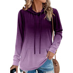 Women’s Tie-Dye Pullover Hoodie – Casual Long Sleeve Sweatshirt