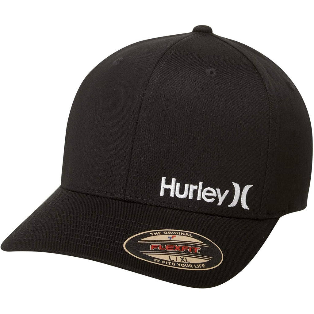 Hurley Men's Baseball Cap - Flexfit Curve Bill Fitted Trucker Hat for Men (S-XL)