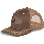 ARIAT Men's Structured Vintage Shield Logo Cap with Mesh Back and Snap Back Closure