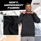 Ultra Performance Mens Pullover Sweatshirt Hoodies Men’s Fleece Hoodie Sweatshirts Casual Lightweight Active Hoodie’s for Men