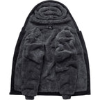 SCODI Hoodies for Men Heavyweight Fleece Sweatshirt - Full Zip Up Thick Sherpa Lined Hooded Jacket