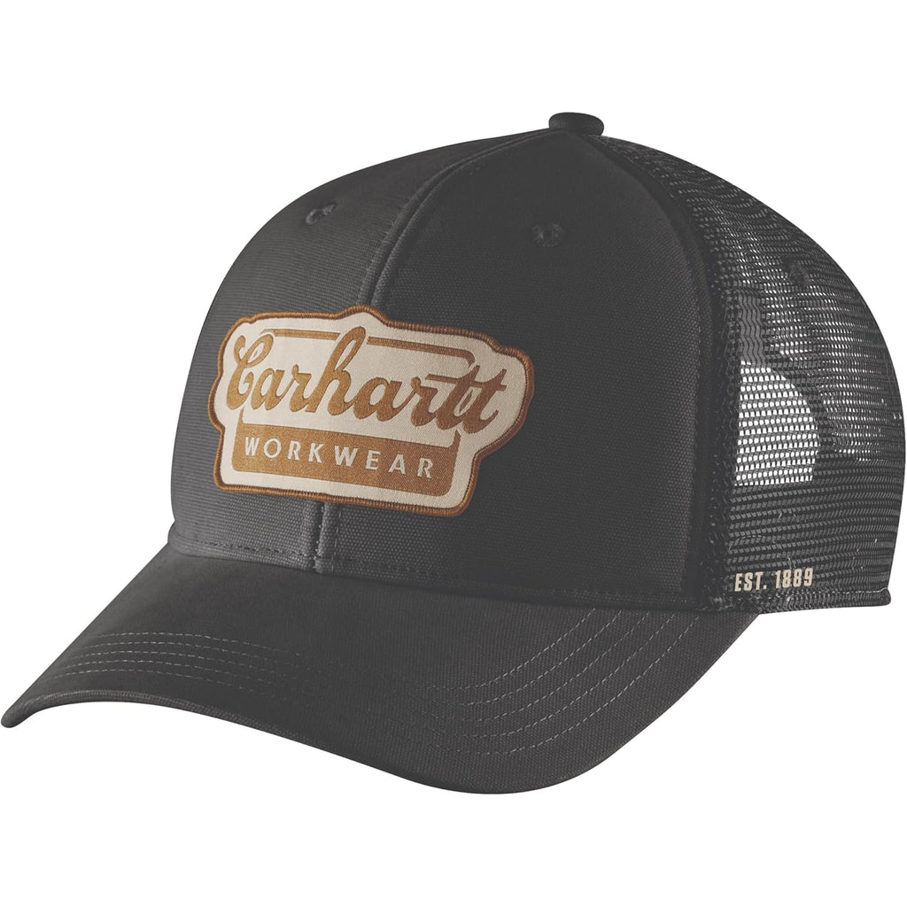 Carhartt Men's 106738 Rugged Flex™ Twill Mesh-Back Script Patch Cap