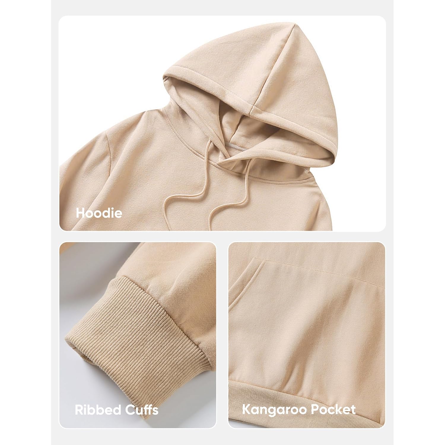 JMIERR Mens Casual Cotton Hooded Collar Drawstring Hoodies Pullover Sweatshirts Casual Long Sleeve Shirts