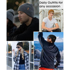 FURTALK Beanie for Men Women Cuffed Thick Knitted Unisex Winter Hat Beanies Skull Cap