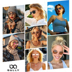 Sunglasses Womens Polarized Sunglasses-Women: Retro Round Sun Glasses With Protecion Trendy Pack