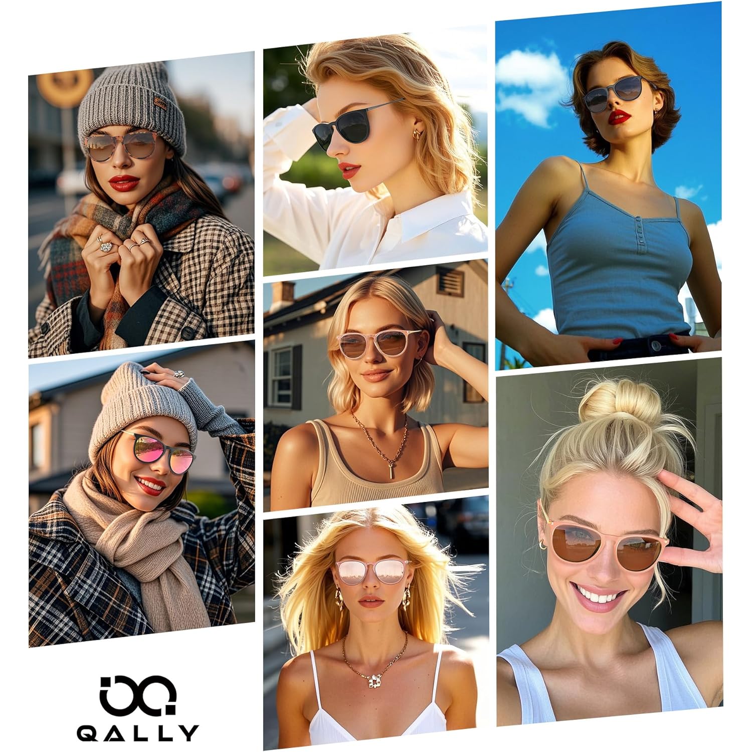 Sunglasses Womens Polarized Sunglasses-Women: Retro Round Sun Glasses With Protecion Trendy Pack