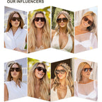 Sojos Retro Thick Polarized Aviator Sunglasses For Women Men, Large Trendy Bold Square Pilot Shades