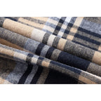 ZITY Men's Flannel Hoodie Shirts Casual Button Down Plaid Shirt Jackets for Men Long Sleeve Stylish Hooded with Pocket