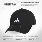 adidas Mens Baseball Cap – Ultimate Adjustable Strapback Hat, Relaxed Fit, Cotton