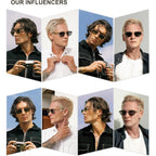 Sojos Trendy Polarized Hexagon Sunglasses For Women Men, Retro Rectangle Shades