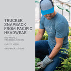 Pacific Headwear Snapback Trucker: Stylish Unisex Cap for All-Day Comfort