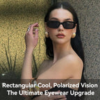 Dollger Rectangle Sunglasses For Women Men Trendy Retro Fashion Sunglasses Uv Protection Square Fram