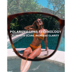 Fimilu Packs Sunglasses For Women Polarized Protection Lens Big Frame Fashion Glasses Trendy Stylish Shade
