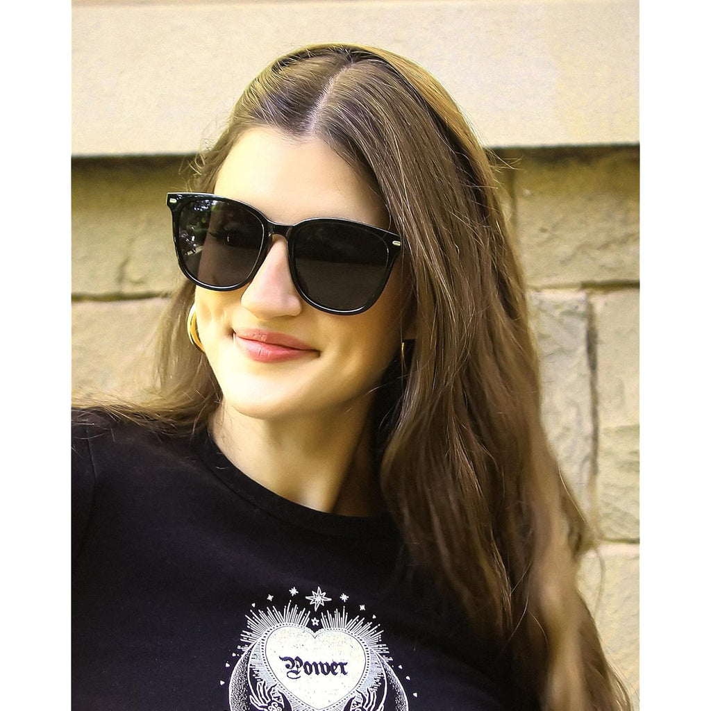 Fimilu Packs Sunglasses For Women Polarized Protection Lens Big Frame Fashion Glasses Trendy Stylish Shade