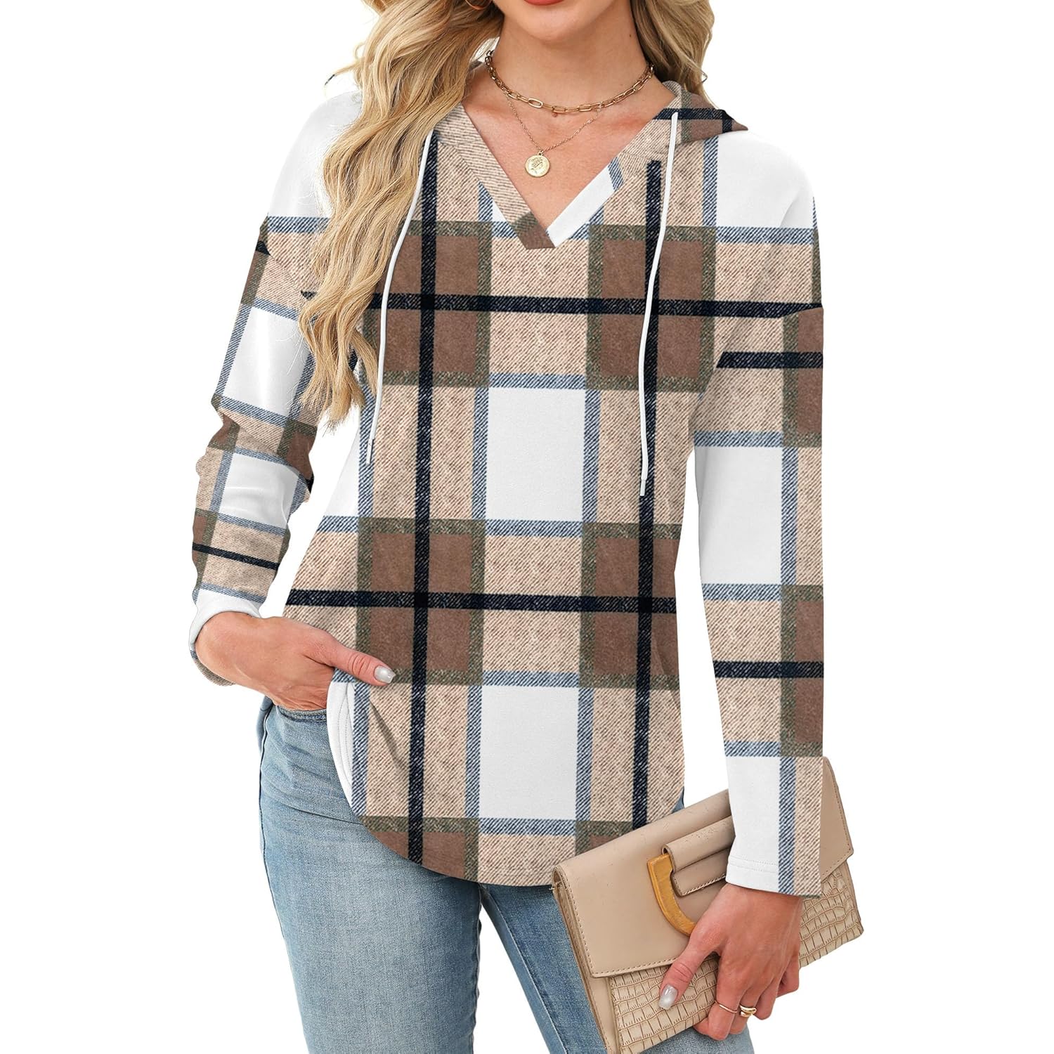 Women’s Soft Fleece Hoodie – Casual Long Sleeve Pullover Top