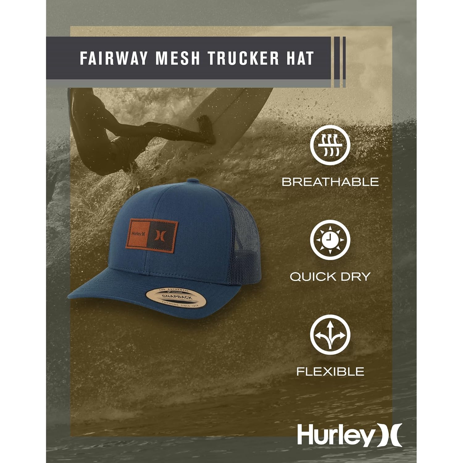 Hurley Men's M Fairway Trucker Hat