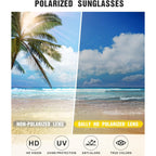 Sunglasses Womens Polarized Sunglasses-Women: Retro Round Sun Glasses With Protecion Trendy Pack