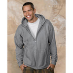 Hanes Men's Ultimate Full-Zip Hoodie, Men's Hooded Fleece Sweatshirt with Zipper