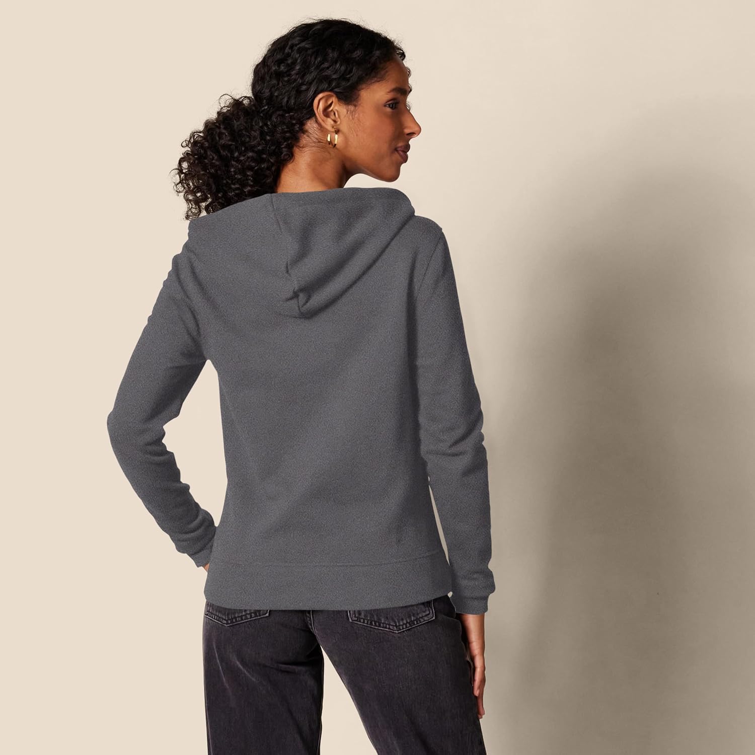 Women’s Fleece Full-Zip Hoodie – Soft Cotton Blend Sweatshirt