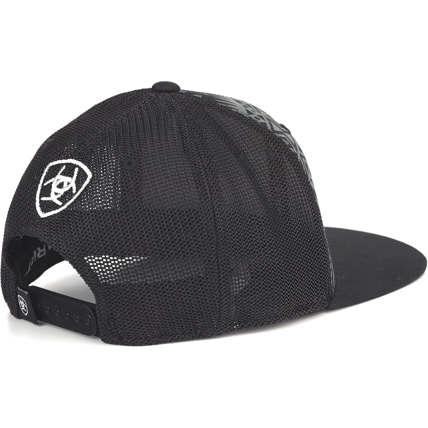 ARIAT Men's Aztec Black Flat Bill Cap