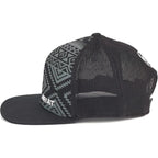 ARIAT Men's Aztec Black Flat Bill Cap