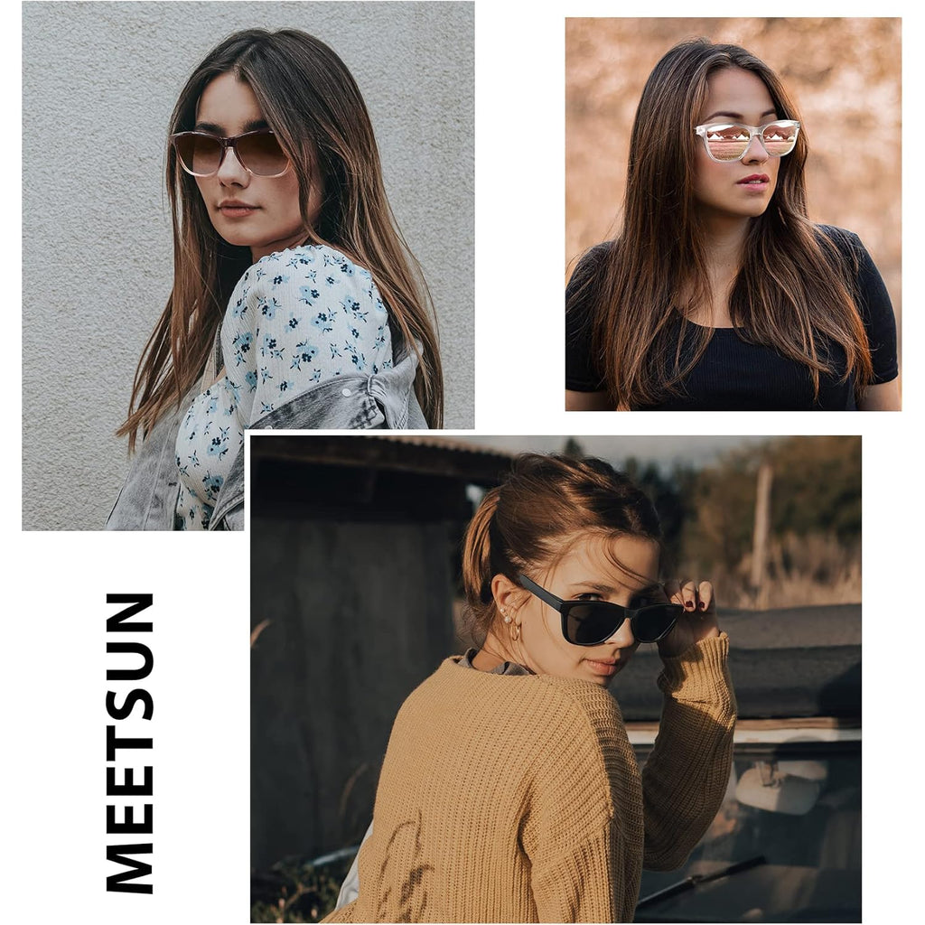 Meetsun Polarized Sunglasses For Women Men Trendy Classic Retro Designer Style Fashion Protection