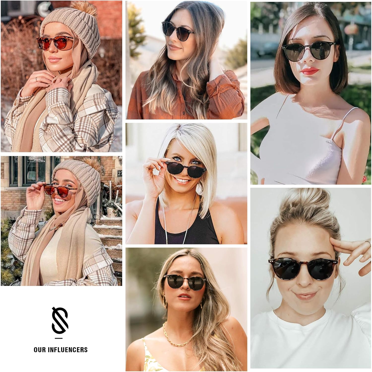 Sojos Small Round Classic Polarized Sunglasses For Women Men Vintage Style Lens May