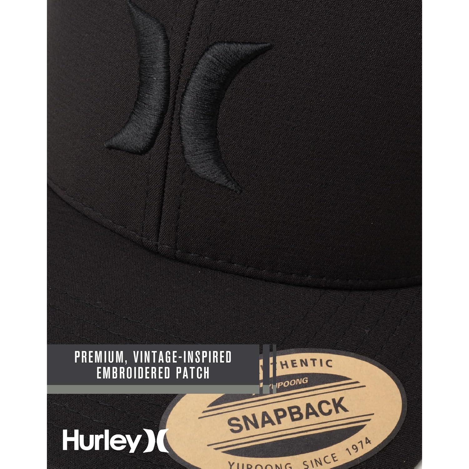 Hurley Men's Caps - Del Mar Mesh Panel Baseball Cap Trucker Hat - Snap Back Hats for Men