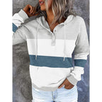 Women’s Tie-Dye Button Hoodie – Oversized Casual Long Sleeve Pullover