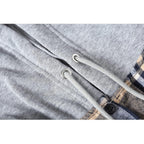 ZITY Men's Flannel Hoodie Shirts Casual Button Down Plaid Shirt Jackets for Men Long Sleeve Stylish Hooded with Pocket