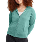 Hanes Women’s EcoSmart Zip Fleece Hoodie – Classic Soft Warmth