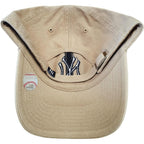 47 Brand MLB Khaki Primary Logo Clean Up Adjustable Strap Baseball Dad Hat Cap, Adult One Size Fits All