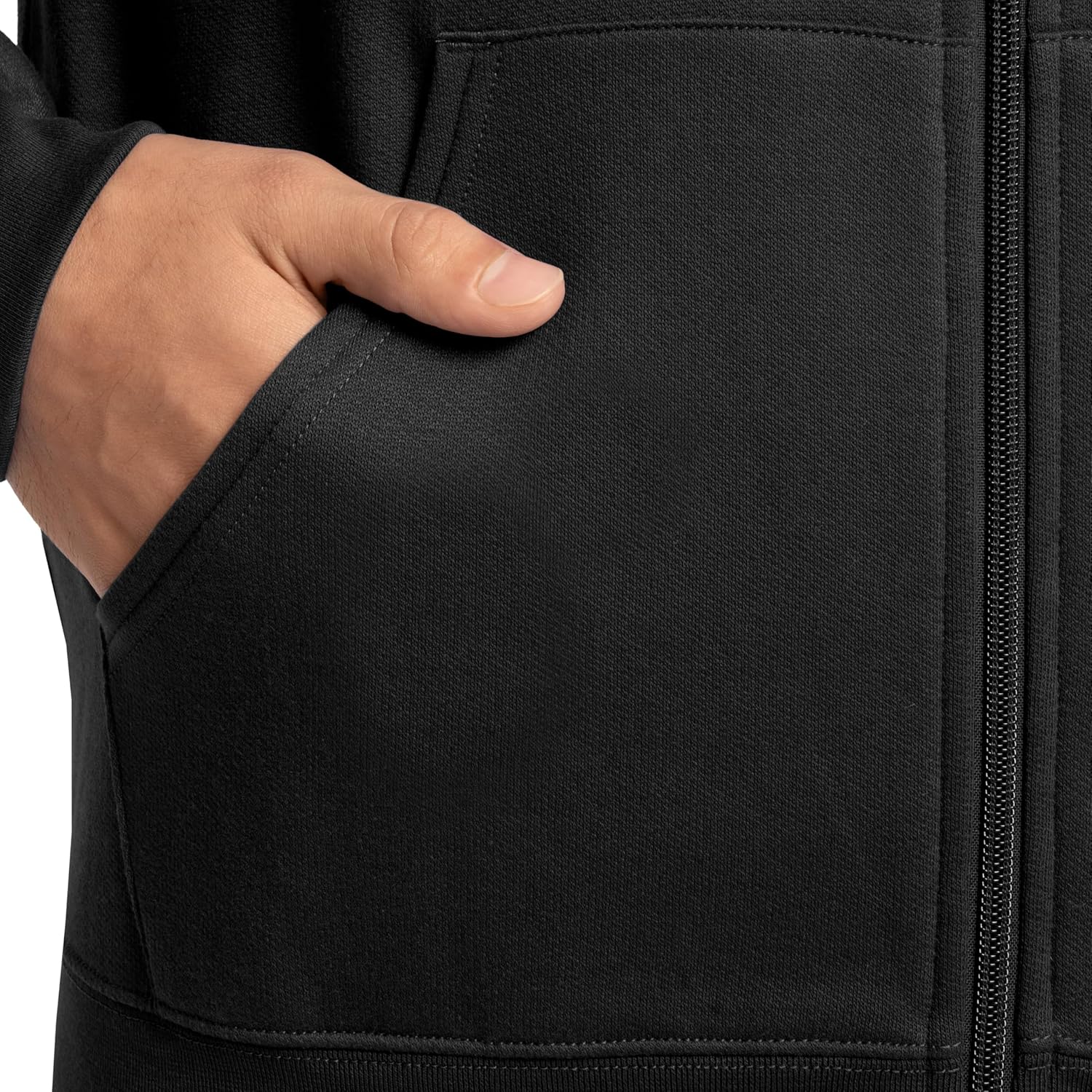 Fruit of the Loom Eversoft Fleece Full Zip Hoodie Sweatshirt