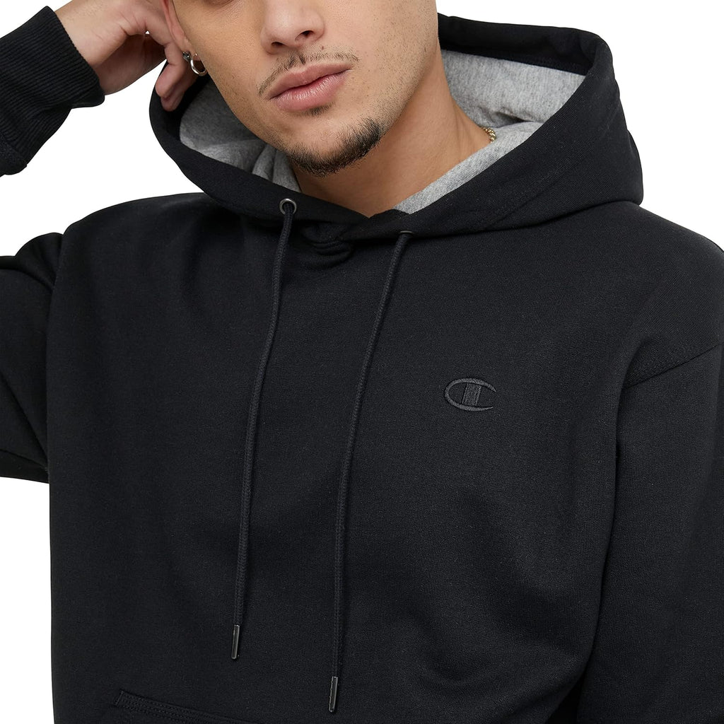 Champion Men's Pullover Fleece Hoodie, Midweight, C Logo (Reg. Or Big & Tall)