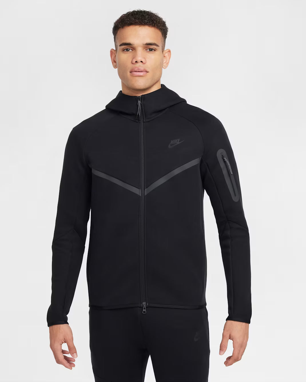 Nike Tech Fleece Hoodie Full-Zip In Black