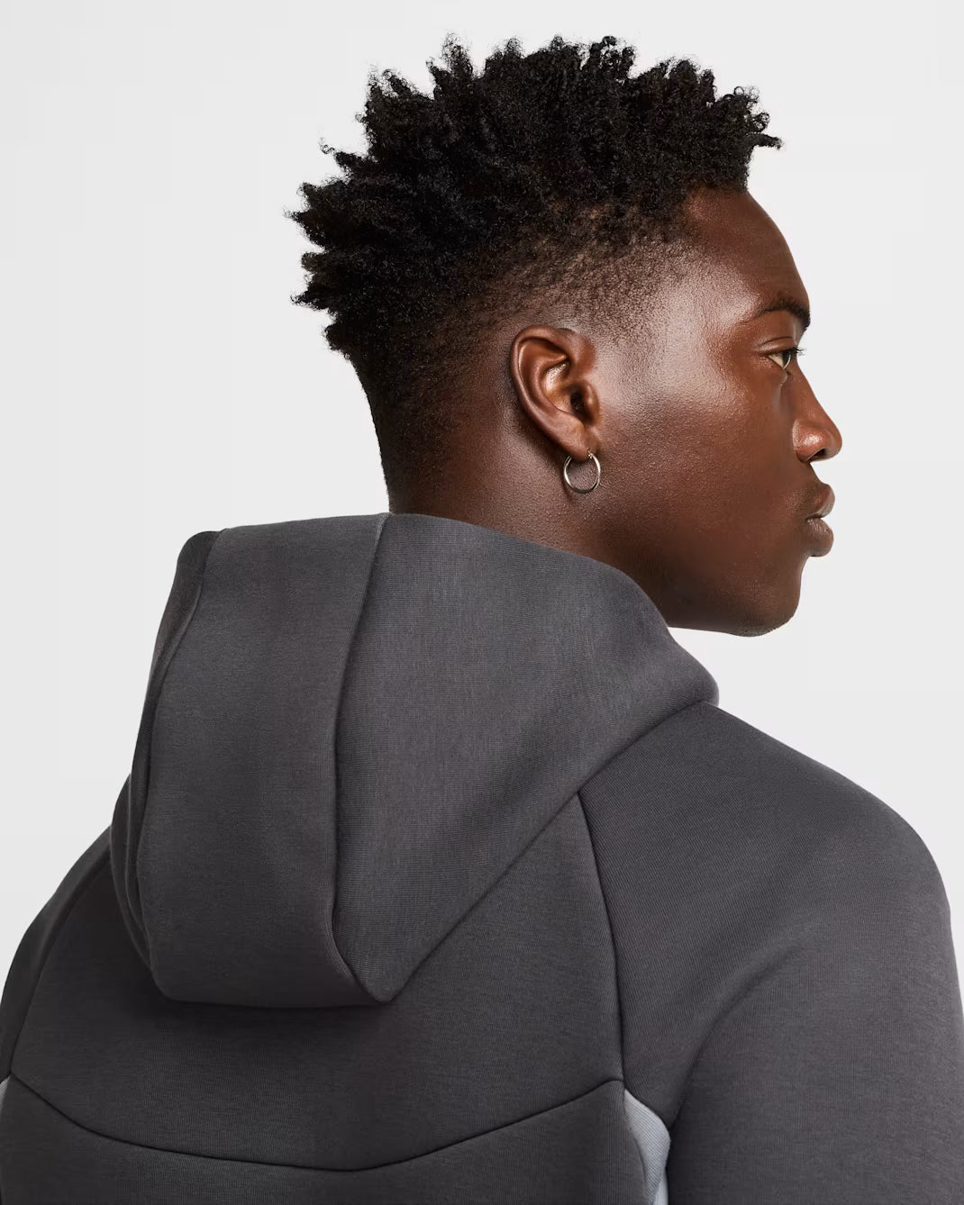 Nike Tech Fleece Hoodie Full-Zip In Grey