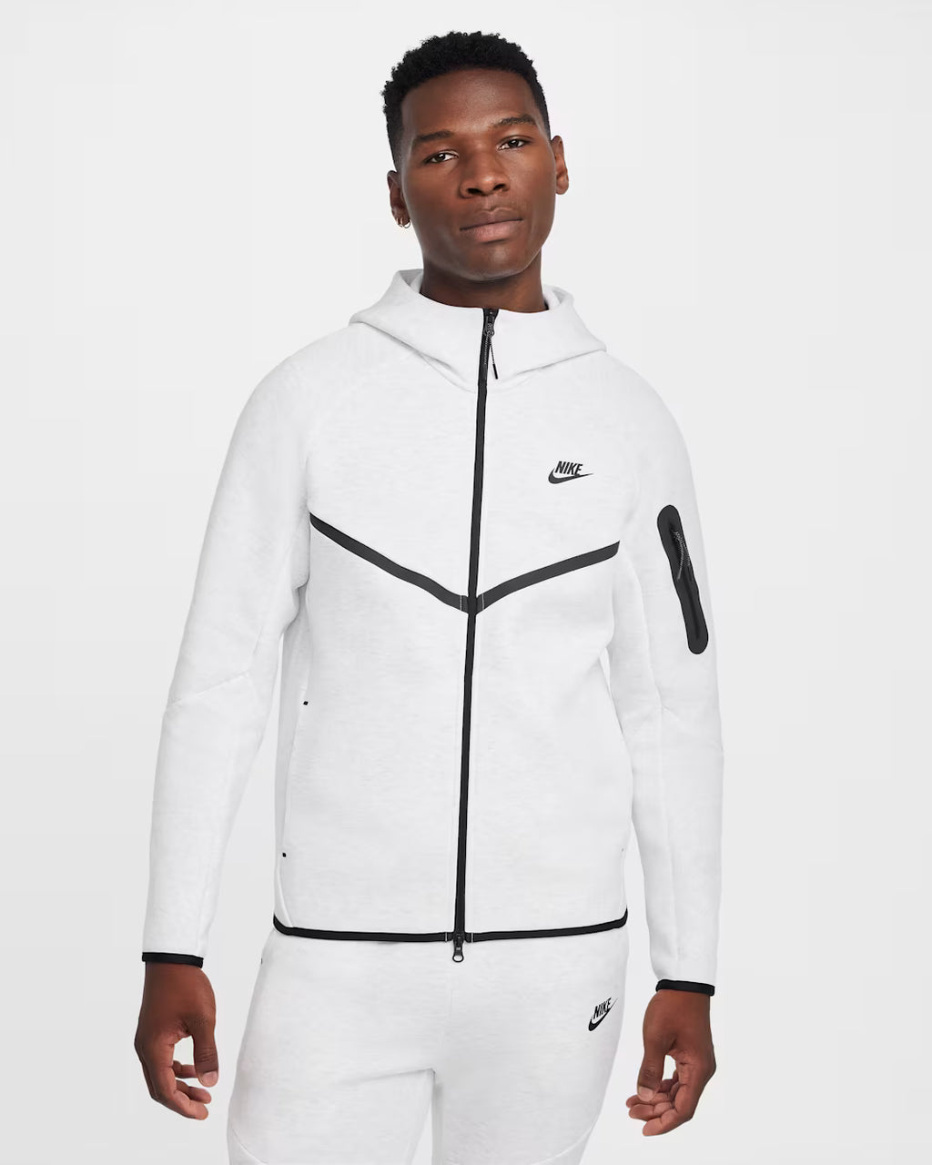 Nike Tech Fleece Hoodie Full-Zip In Birch Heather
