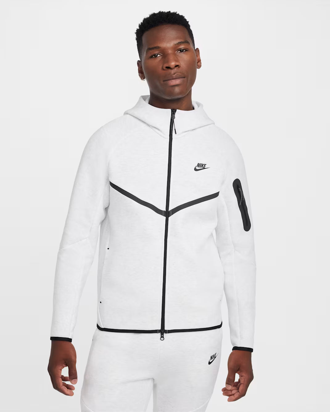 Nike Tech Fleece Hoodie Full-Zip In Birch Heather